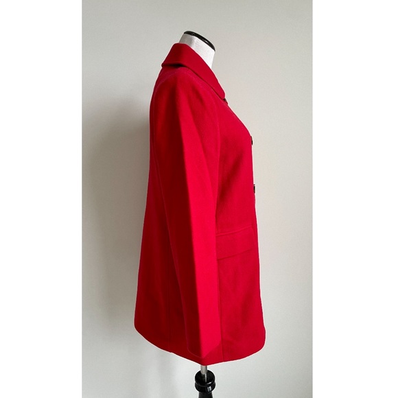 J.Crew Factory Wool-Blend Topcoat in Classic Red - Picture 6 of 12